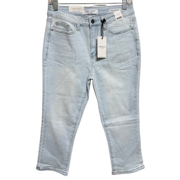 Judy Blue Denim - Judy Blue SKINNY FIT CAPRI Size 5/27 Light Wash Stretch Denim Mid-Rise NEW